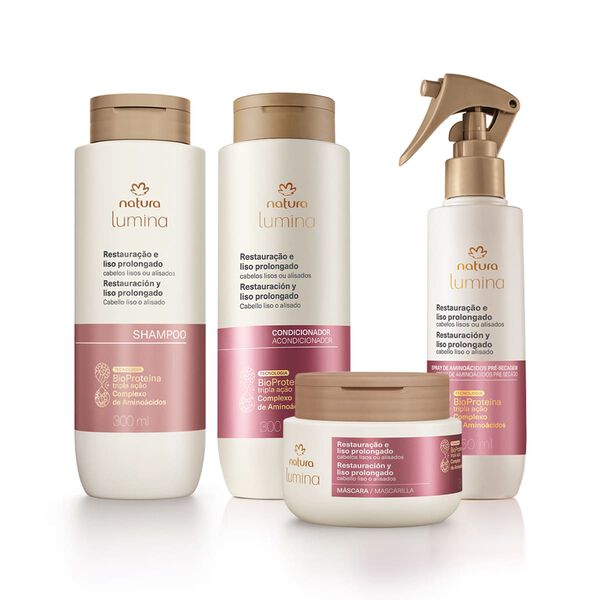 Kit Lumina Restauração e Liso Prolongado (4 produtos)