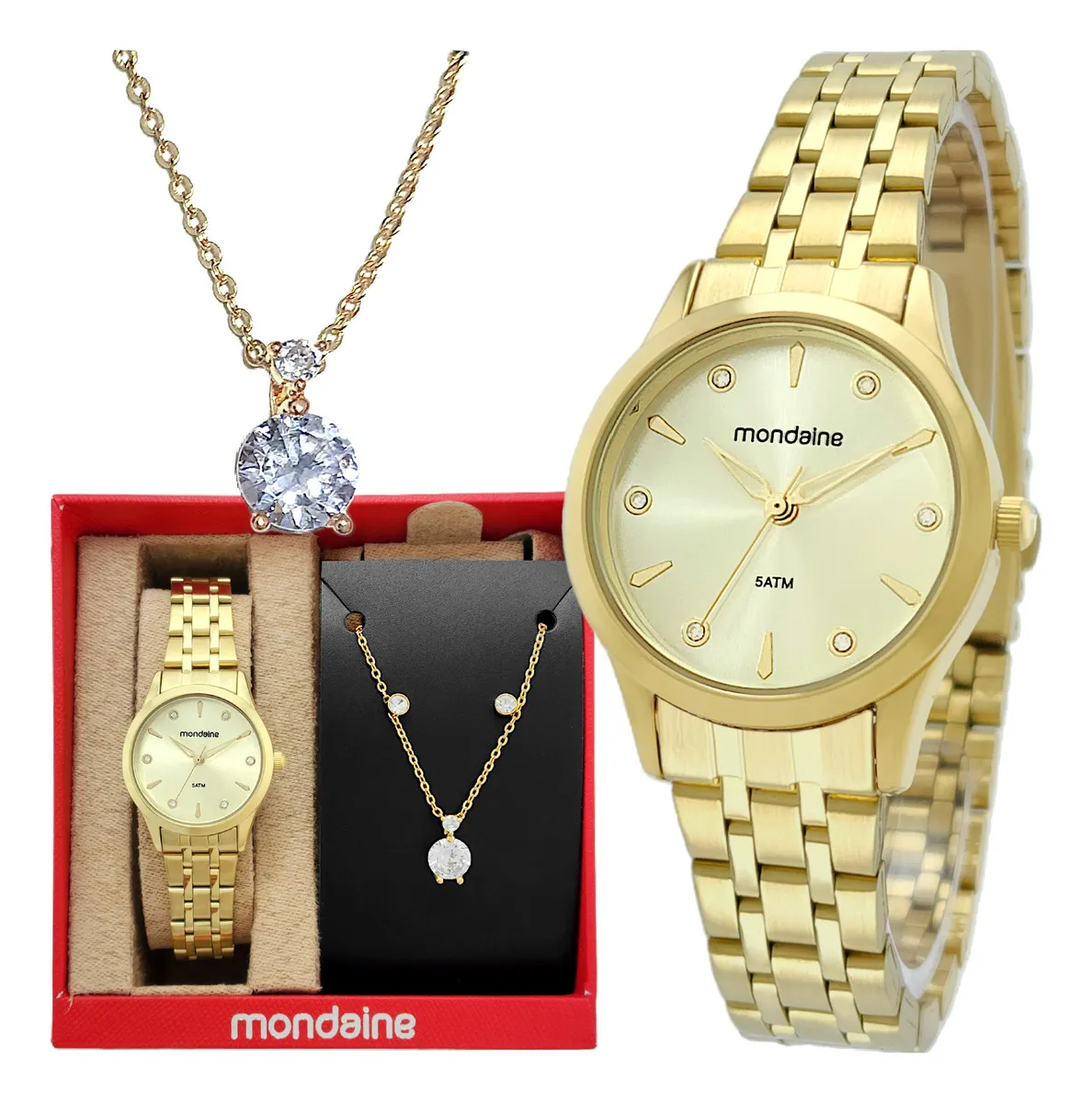 Kit Relógio Mondaine Feminino