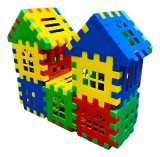 72 Peças Blocos De Montar Infantil