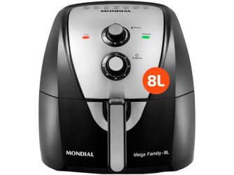 Air Fryer Mondial AFN-80-BI Preta e Inox 8L com Timer