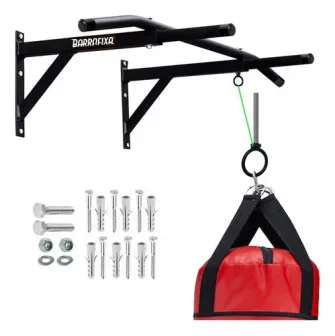 Barra Fixa de Parede para taf e treinar em casa cor preto...