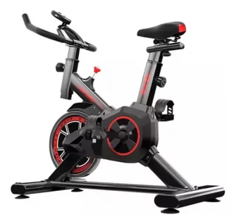 Bicicleta Ergométrica Fitness Spinning Preto E Vermelho Cor Cor Preto e Vermelho