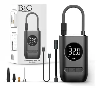 Bomba de pneu Car Air Pump sem fio 150 PSI luz de...