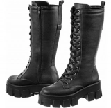 Bota Cano Alto Coturno Feminino