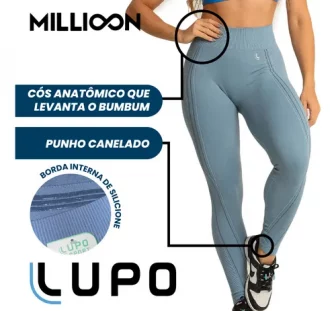 Calça Legging Lupo Feminina Academia Sem Costura Esporte