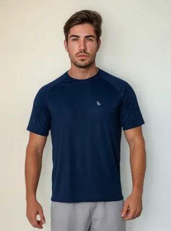 Camiseta Básica Lupo Masculina Academia Treino Poliéster Dry