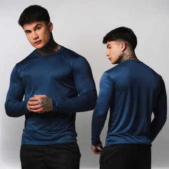 Camiseta Dry Fit Masculina .mm Manga Longa Academia