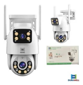 Câmera Lentes Dupla Prova D'água Ip App Yoosee Wifi Externa