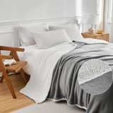 Cobertor Casal Everest D Face Manta Flannel Sherpa