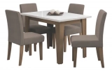 Conjunto de Mesa Sala de Jantar Miami com 4 Cadeiras