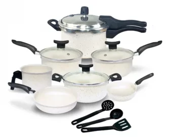 Conjunto De Panelas Com Panela De Pressão Fechamento Externo