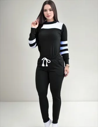 Conjunto Feminino De Frio Manga Longa Inverno