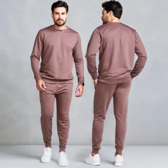 Conjunto Moletom Masculino Liso Sem Capuz Daze Modas