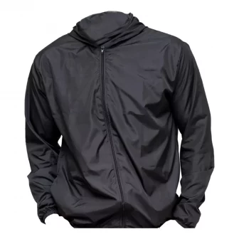 Corta Vento Jaqueta Masculino Lisa com Capuz e Bolso e ziper