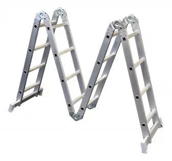 Escada Articulada 16 Degraus 4x4 Aluminio Reisam