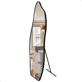 Espelho 150x50cm C/ Suporte De Chão Orgânico Flame