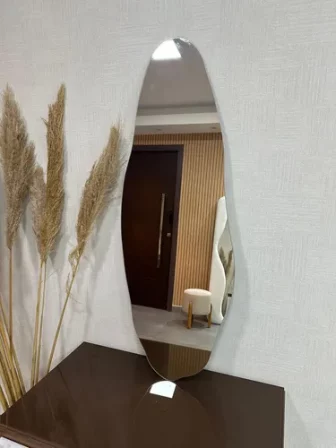 Espelho Grande Corpo Inteiro 115x40 Orgânico Luxo Decoração