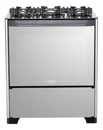 Fogão 5 Bocas Dako Magister Style Preto com Frente em Vidro Espelhado...