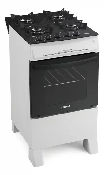 Fogão Itatiaia Fogão Electra Glass New com porta com visor - branco