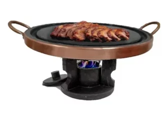 Fondue Carne Porção Pedra Chapa Grelha Rechaud