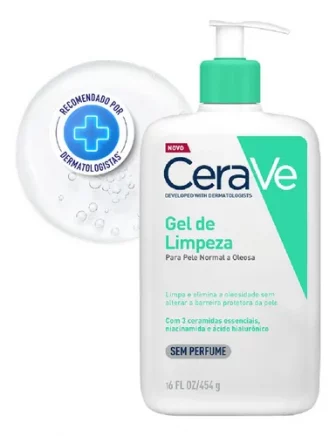 Gel De Limpeza Facial Para Pele Normal A Oleosa 454ml Cerave