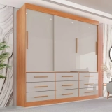 Guarda Roupa Casal 3 Portas 9 Gavetas