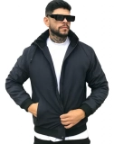 Jaqueta Masculina De Sarja Com Capuz