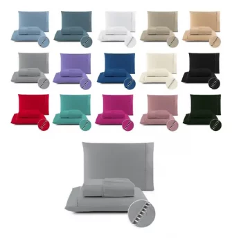 Jogo De Lençol 400 Fios Ponto Palito Cama Queen Saldão