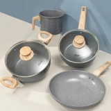 Jogo De Panela 4 Peças Indução Antiaderente Dark Grey Oster