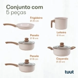 Jogo De Panelas Ceramico Triplo