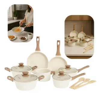 Jogo de panelas de cozinha Mimo Style Cook Fundo de Tripla Indução...