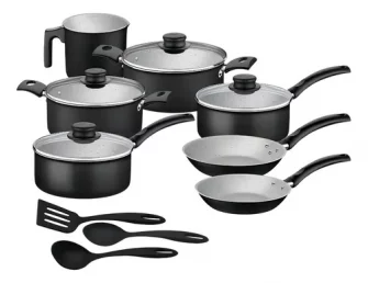 Jogo de Panelas Tramontina Turim em Alumínio com Revestimento Interno e Externo...