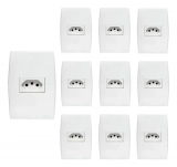 Kit 10 Conjuntos 1 Tomada 20a