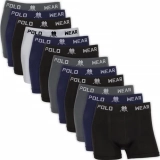 Kit 12 Cuecas Boxer Polo Wear Microfibra
