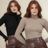 Kit 2 Blusa Cacharrel Feminina