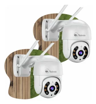 Kit 2câmera Ip Icsee Prova D'água Infravermelho Externa Wifi - Bahrein