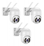 Kit 3 Cameras Ip Wifi Rotativa