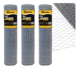 Kit 3 Telas Galvanizada 50m X 1,50m