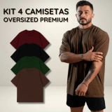 Kit 4 Camiseta Oversized Streetwear