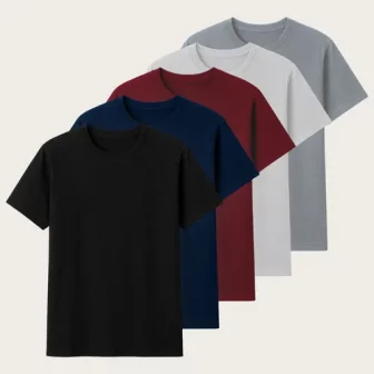 Kit 5 Camisetas Hering Basica Masculina Algodão Original