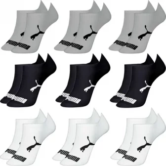Kit 9 Pares Meias Puma Sapatilha Cano Curto Baixo Original