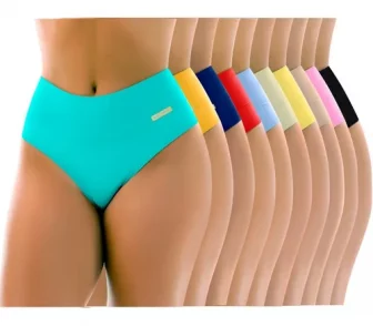 Kit Com 10 Lindas Calcinha Cós Alto Cores Atacado Revenda