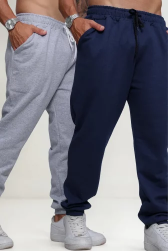 Kit De 2 Calça Jogger Masculina Confortavel Moletom