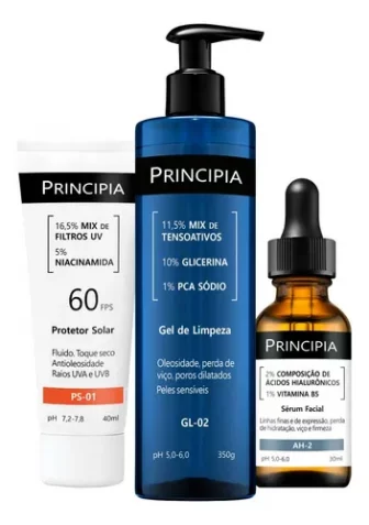Kit Primeira Rotina Skincare C/gl-02 + Ah-2 + Ps-01