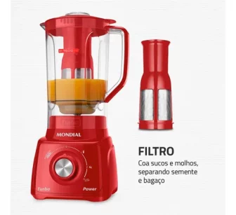 Liquidificador Turbo Power Mondial 550W L-99 FR