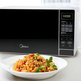 Micro-ondas Midea 20l Branco E Preto 127V