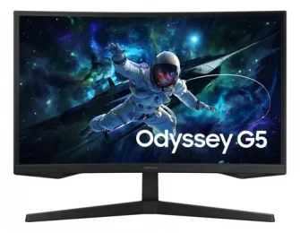 Monitor Gamer Samsung Odyssey G5, 27 , Qhd, 165hz Cor Preto
