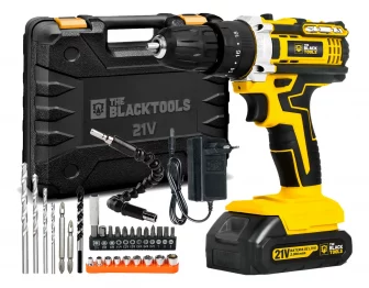 Parafusadeira E Furadeira Impacto The Black Tools Tb-21pw 21v