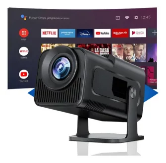 Projetor Hy320 Mini 4k Android 13 Wi-fi Bluetooth Cinema