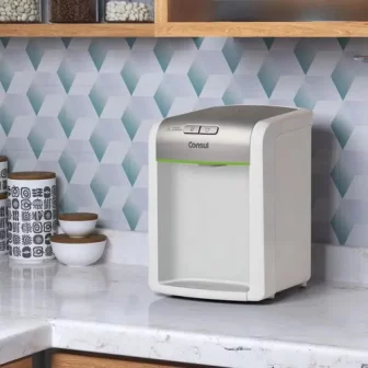 Purificador de água Consul Branco refrigerado com proteção antibactérias CPB34ASVNA